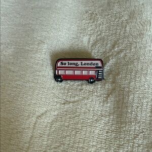 Taylor Swift Red London Double-Decker Bus Enamel Pin - "So long, London"